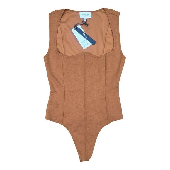 Who What Wear Haley Corset Bodysuit - Style No. WHW21T27 - Size Small - Cocoa - Picture 2 of 8